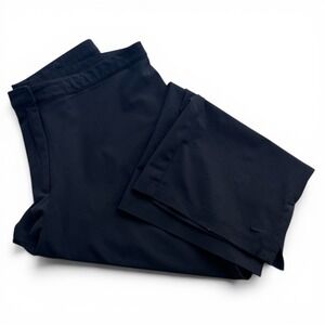 Nike Dri-FIT Women's S Black Cropped Capri Activewear Wide Leg Golf Pants 224240